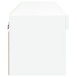 fehér TV-szekrény LED-világítással 80 x 30 x 30 cm