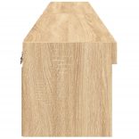 2 db sonoma tölgy színű TV-szekrény LED-ekkel 80x30x30 cm