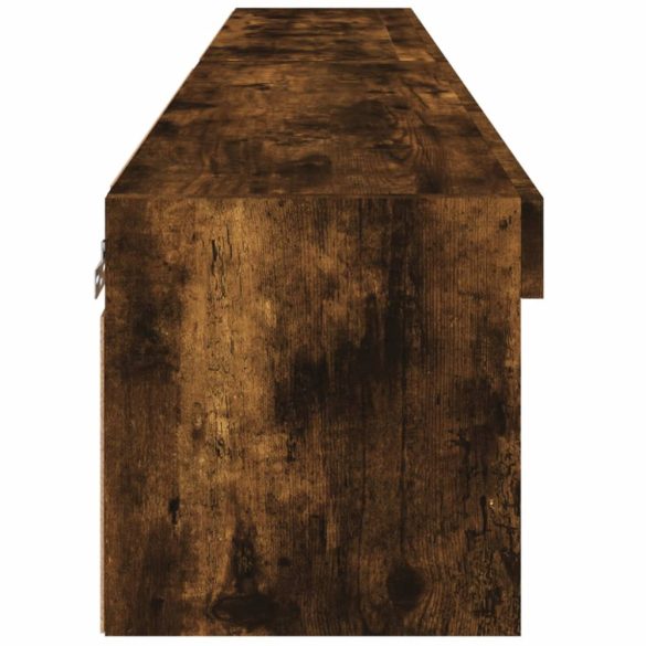 2 db füstös tölgy színű TV-szekrény LED-ekkel 80 x 30 x 30 cm