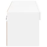 fehér TV-szekrény LED-világítással 100 x 30 x 30 cm