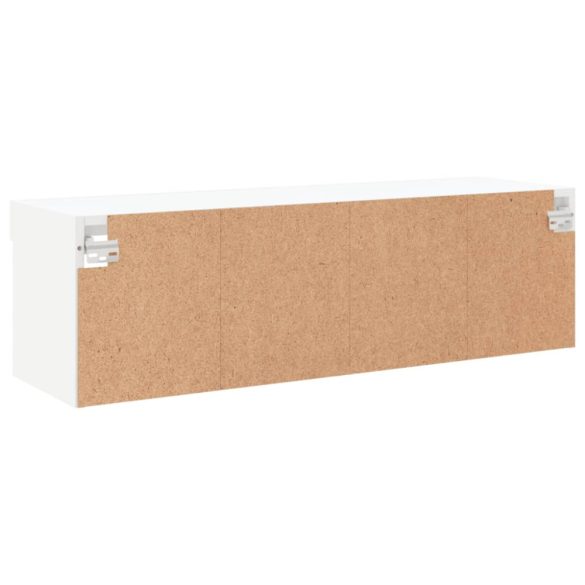 fehér TV-szekrény LED-világítással 100 x 30 x 30 cm