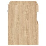 sonoma tölgy színű fali TV-szekrény LED-ekkel 40x30x40 cm