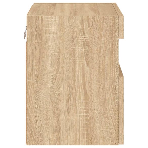 sonoma tölgy színű fali TV-szekrény LED-ekkel 40x30x40 cm