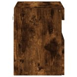 füstös tölgy színű fali TV-szekrény LED-ekkel 40x30x40 cm