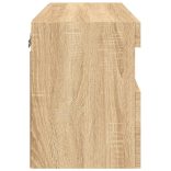 sonoma tölgy színű fali TV-szekrény LED-ekkel 60x30x40 cm