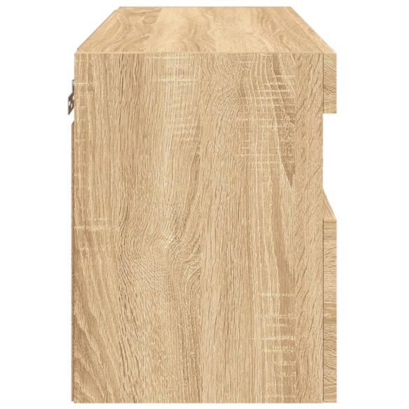 sonoma tölgy színű fali TV-szekrény LED-ekkel 60x30x40 cm