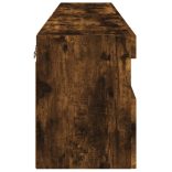 2 db füstös tölgy fali TV-szekrény LED-ekkel 60x30x40 cm