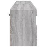 2 db szürke sonoma fali TV-szekrény LED-ekkel 60x30x40 cm