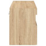 sonoma tölgy színű fali TV-szekrény LED-ekkel 80x30x40 cm