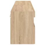 2 db sonoma tölgy színű fali TV-szekrény LED-del 80x30x40 cm