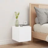 fehér fali TV-szekrény LED-világítással 30,5x35x30 cm