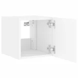 fehér fali TV-szekrény LED-világítással 30,5x35x30 cm