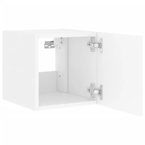 fehér fali TV-szekrény LED-világítással 30,5x35x30 cm