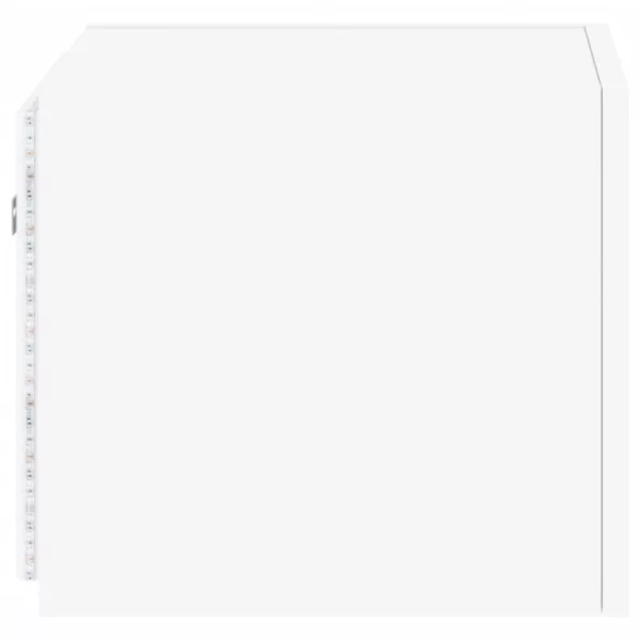 fehér fali TV-szekrény LED-világítással 30,5x35x30 cm