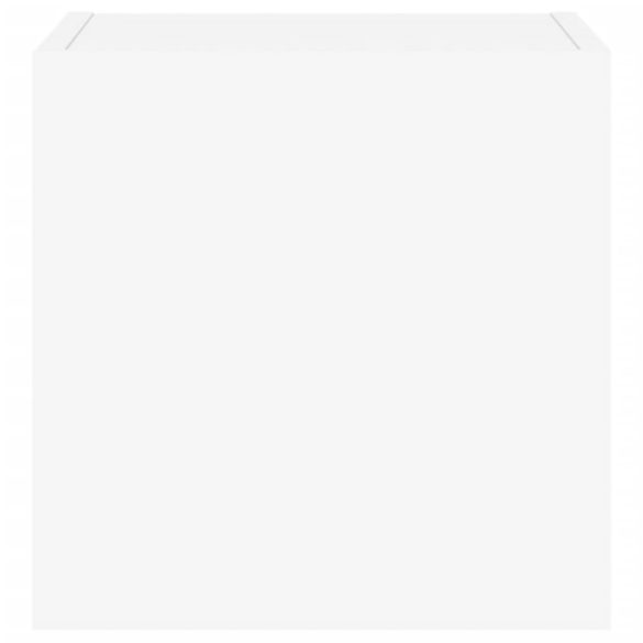 2 db fehér fali TV-szekrény LED-világítással 30,5x35x30 cm