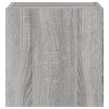 szürke sonoma színű fali TV-szekrény LED-ekkel 30,5x35x30 cm