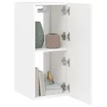 fehér falra szerelhető TV-szekrény LED-lámpákkal 30,5x35x70 cm