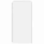 fehér falra szerelhető TV-szekrény LED-lámpákkal 30,5x35x70 cm