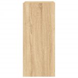 sonoma tölgy színű fali TV-szekrény LED-ekkel 30,5x35x70 cm