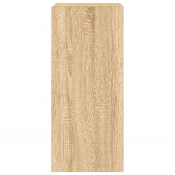 sonoma tölgy színű fali TV-szekrény LED-ekkel 30,5x35x70 cm