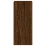 barna tölgyszínű fali TV-szekrény LED-del 30,5x35x70 cm