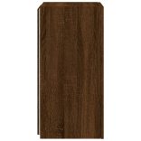 barna tölgyszínű fali TV-szekrény LED-del 30,5x35x70 cm