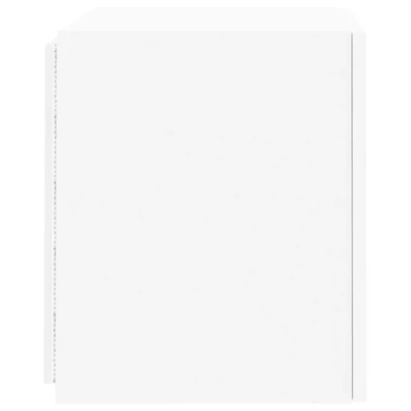 fehér falra szerelhető TV-szekrény LED-lámpákkal 40,5x35x40 cm