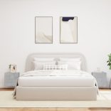 2 db betonszürke fali TV-szekrény LED-del 40,5x35x40 cm