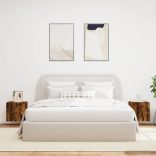 2 db füstös tölgy fali TV-szekrény LED-ekkel 40,5x35x40 cm