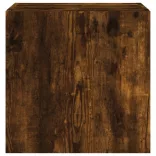 2 db füstös tölgy fali TV-szekrény LED-ekkel 40,5x35x40 cm