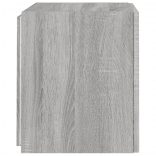 szürke sonoma színű fali TV-szekrény LED-ekkel 40,5x35x40 cm