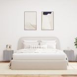 2 db szürke sonoma fali TV-szekrény LED-ekkel 40,5x35x40 cm