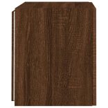 barna tölgyszínű fali TV-szekrény LED-del 40,5x35x40 cm