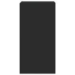 fekete falra szerelhető TV-szekrény LED-del 40,5 x 35 x 80 cm