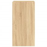 sonoma tölgy színű fali TV-szekrény LED-ekkel 40,5x35x80 cm