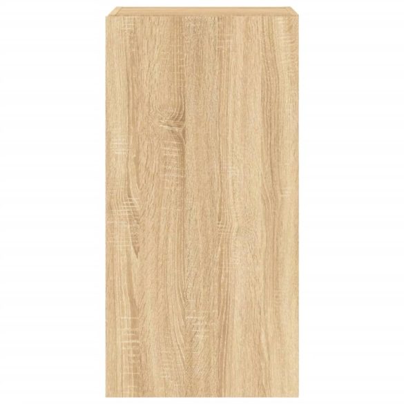 sonoma tölgy színű fali TV-szekrény LED-ekkel 40,5x35x80 cm