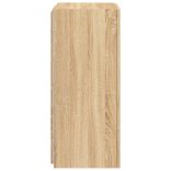 sonoma tölgy színű fali TV-szekrény LED-ekkel 40,5x35x80 cm