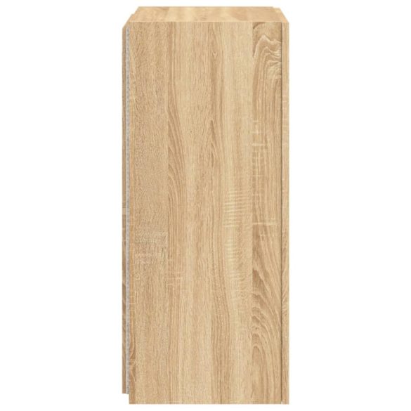 sonoma tölgy színű fali TV-szekrény LED-ekkel 40,5x35x80 cm