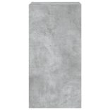 betonszürke falra szerelhető TV-szekrény LED-del 40,5x35x80 cm