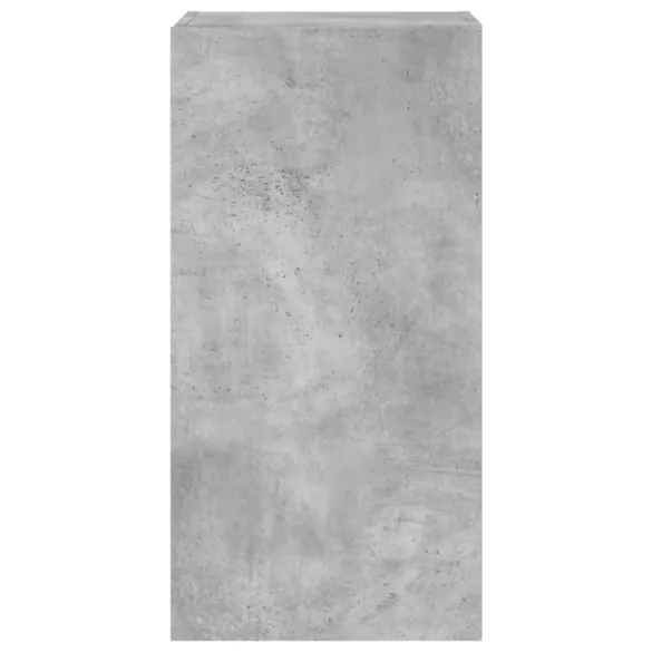 betonszürke falra szerelhető TV-szekrény LED-del 40,5x35x80 cm