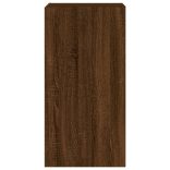 barna tölgyszínű fali TV-szekrény LED-del 40,5x35x80 cm