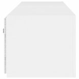 2 db fehér falra szerelhető TV-szekrény LED-del 80x35x31 cm