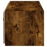 füstös tölgy színű fali TV-szekrény LED-ekkel 80x35x31 cm