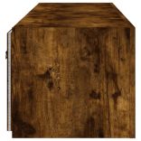 2 db füstös tölgy fali TV-szekrény LED-ekkel 80x35x31 cm