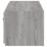 szürke sonoma színű fali TV-szekrény LED-del 80x35x31 cm