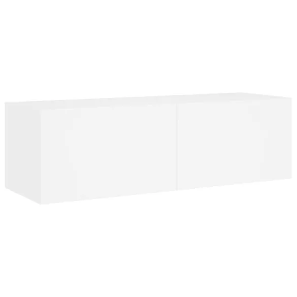 fehér fali TV-szekrény LED-világítással 100 x 35 x 31 cm