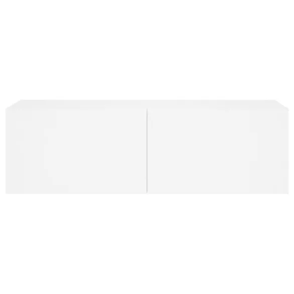 fehér fali TV-szekrény LED-világítással 100 x 35 x 31 cm