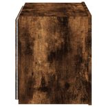 füstös tölgy színű fali TV-szekrény LED-ekkel 60x35x41 cm