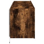 2 db füstös tölgy fali TV-szekrény LED-ekkel 60x35x41 cm