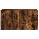 füstös tölgy színű fali TV-szekrény LED-ekkel 80x35x41 cm